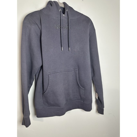 Glossier Tops - Glossier SoHo NYC Flagship Exclusive Hoodie - Graphite Grey - Size Small